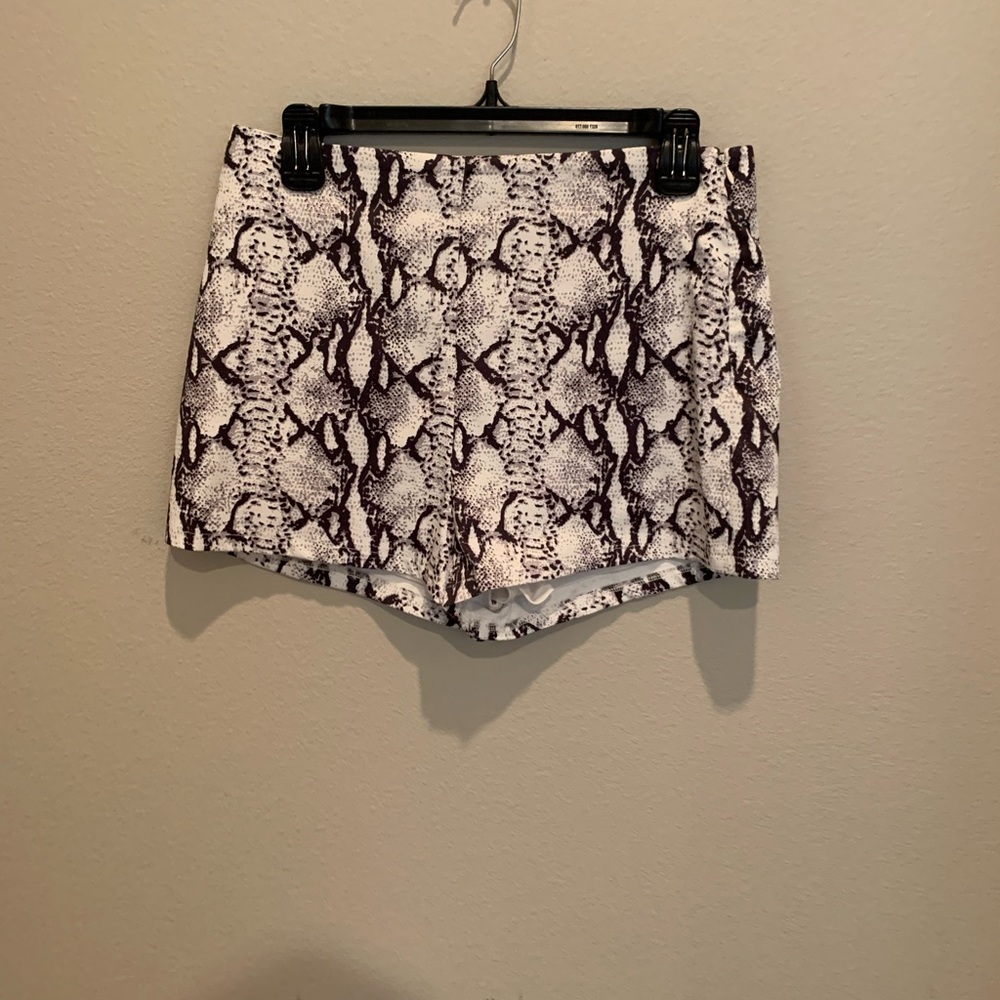 Snakeskin shorts size large